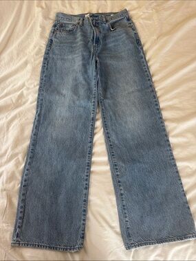 Denim Forumn Aritzia The Farrah High Rise Wide Leg